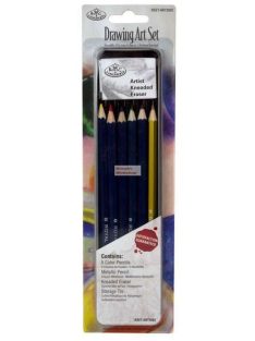 Kreatív hobby - Színesceruzakészlet metálceruzával elegáns fémdobozban