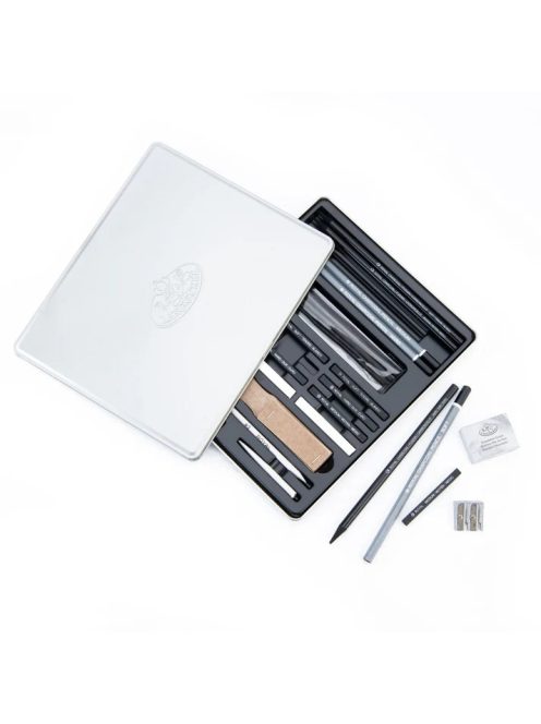 Szénrajz készlet - Fémdobozos ajándékkészlet - Royal