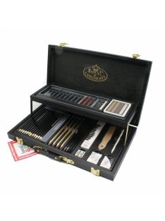 Fadobozos óriás rajzkészlet - Royal 52 részes