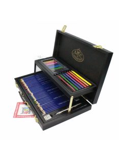   Fadobozos óriás színes rajzkészlet - Royal 59 részes színes