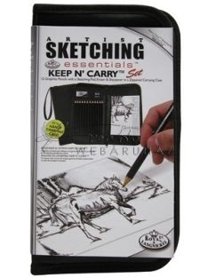 Grafikus készlet - 17 részes, cipzáras tartóban