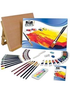 Művészkészlet, festő- és rajzkészlet, asztali festőállvánnyal, vegyes - Royal 59 részes szett kezdők