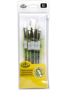   Ecsetkészlet, Soft Grip White Taklon lapos ecset válogatás