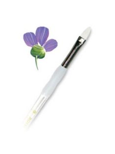   Ecset, Soft Grip fehér szintetikus ecset macskanyelv ecset 4