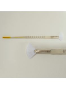 Ecset, Soft Grip hosszú nyelű hófehér legyező ecset 6