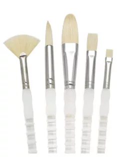 Ecsetkészlet, Soft Grip hosszú nyelű ecsetek sörte