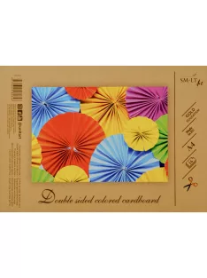   GOLD Színes kartontömb, 190gr, ragasztott füzetben, 8 színű - A4