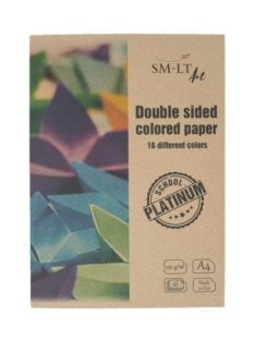 SMLT Platinum pasztell ívek mappában - A4 120g - 16 különböző színű ív