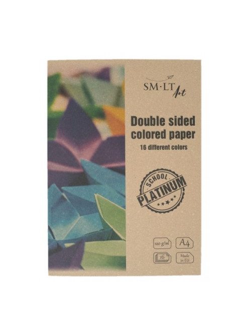 SMLT Platinum pasztell ívek mappában - A4 120g - 16 különböző színű ív