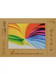   GOLD Színes kartontömb, 190gr, ragasztott füzetben, 8 színű - A3
