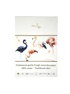 Akvarelltömb - SMLTArt Professional Watercolor 300gr, 100% pamut, érdes felületű - 10 lapos művésztömb A3-as méretű