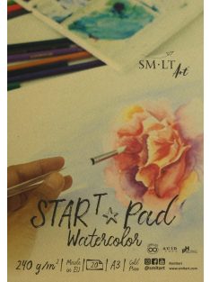 Akvarelltömb - SMLT START Pad Watercolor 240gr, 20 lapos A3