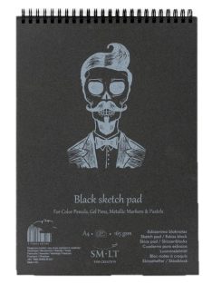 Pasztelltömb - SMLT Black Sketch Pad 165gr - 30 lapos A4