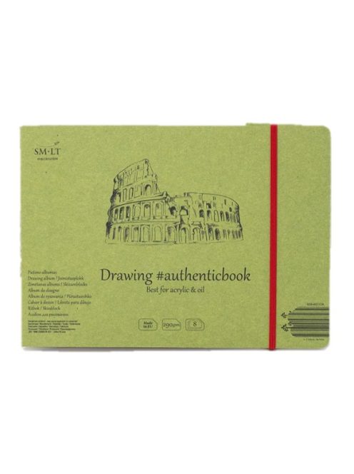 Akril festőtömb - SMLT Acrylic Authenticbook 290gr, 8 lapos, 17,6x24,5cm