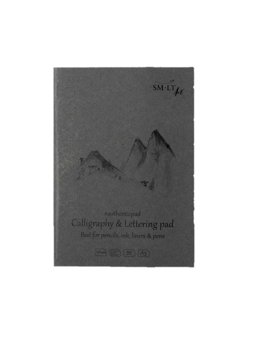 Kalligráfiatömb - SMLT Calligraphy - Lettering Pad, 100g, 50 lapos, A5