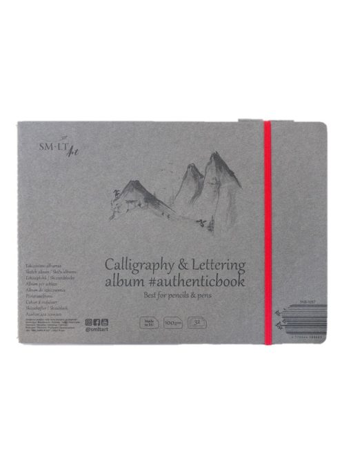 Kalligráfia tömb - SMLT Calligraphy and Lettering authenticbook - 100gr, 32 lapos, 17,6x24,5cm