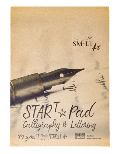 Kalligráfia tömb - SMLT Start Pad, Calligraphia & Lettering, 90gr 30 lapos A5