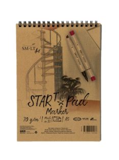 Markertömb - SMLT Start Pad spirálos Marker tömb 75 gr, 20 lapos A5 spirálos