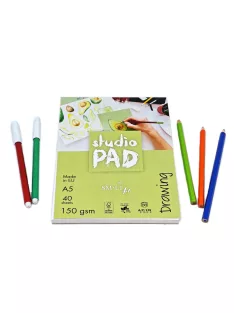   Rajztömb - SMLT Studio Drawing Pad - Fehér, 150 gr, 40 lapos A5
