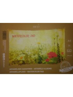 Akvarellfüzet GOLD iskolásoknak (140) A4, 200 gr, 10 lap