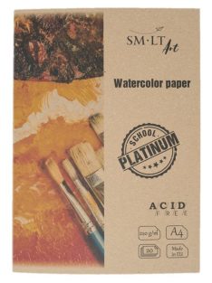   Akvarellpapír ívek mappában - SMLT Platinum Watercolor 220gr, 20 lapos A4