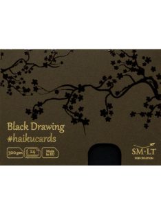   Fekete kártyák dobozban - SMLT Black haikucards - 300gr, 12 lapos, A5