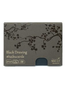   Fekete kártyák dobozban - SMLT Black haikucards - 300gr, 24 lapos, 14,7x10,6cm