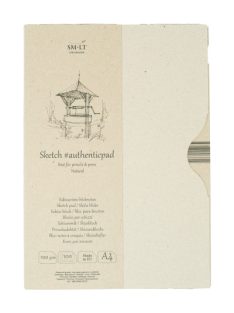   Vázlattömb - SMLT Authenticpad Natur, Kraft papírból, mappában - 100gr, 100 lapos A4 - Megszűnt