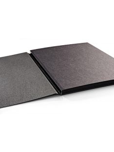   Pasztelltömb, fekete - SMLT Black Sketch Pad Authenticpad 165gr - 30 lapos A4, ragasztott