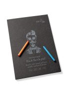 Pasztelltömb, fekete - SMLT Black Sketch Pad Authenticpad 165gr - 30 lapos A4, ragasztott