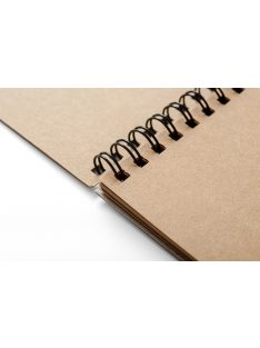 Vázlattömb - SMLT Start Pad - Natúr barna, 125 gr, 20 lapos A4 spirálos