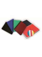 Jegyzetfüzet, színes borítóval, színes belső elválasztókkal, spirálos, 80 gr, 96 lapos, négyzetrácso