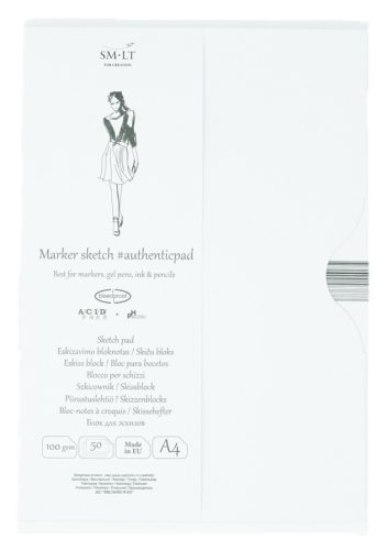 Markertömb mappában - SMLT Marker Sketch Pad 100gr, A4, 50 ív