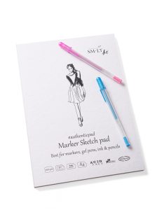  Markertömb - SMLT Marker Sketch Pad Authenticpad, 100gr 50 lapos A4, ragasztott