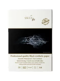SMLT Szintetikus Rajztömb 155g 10 lapos - Fekete, A4