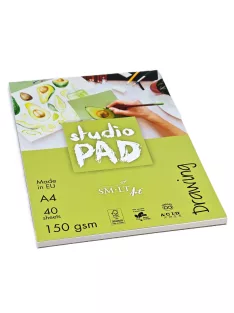   Rajztömb - SMLT Studio Drawing Pad - Fehér, 150 gr, 40 lapos A4