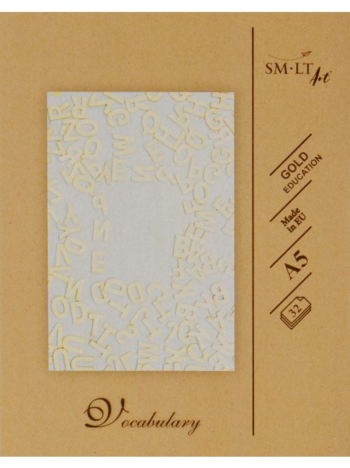 SMLT GOLD Szótárfüzet, vonalas - 80g, 36 lapos - 205x165 mm