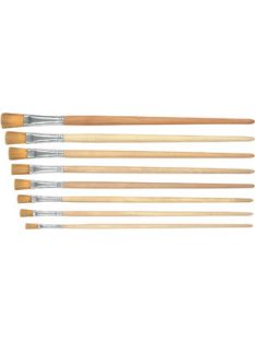   Major Brushes Nr. 16-os hosszú fa nyél, aranyszínű nylon ecset