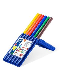 Színesceruza készlet, háromszögletű, vastag - STAEDTLER Ergo Soft Jumbo - 6 színű készlet, 3 éves ko