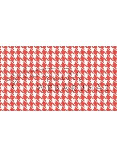   Happy Papír kétoldalas - Piros-fehér, mini pepita kocka mintás karton 29,5x20cm, 1 lap