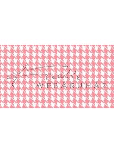   Happy Papír kétoldalas - Rózsaszín-fehér, mini Pepita kocka mintás karton 29,5x20cm, 1 lap