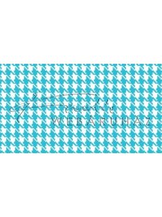   Happy Papír kétoldalas - Világoskék-fehér, mini Pepita kocka mintás karton 29,5x20cm, 1 lap