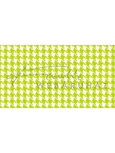   Happy Papír kétoldalas - Világos/élénkzöld-fehér, mini Pepita kocka mintás karton 29,5x20cm, 1 lap