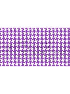   Happy Papír kétoldalas - Lila-fehér, mini Pepita kocka mintás karton 29,5x20cm, 1 lap