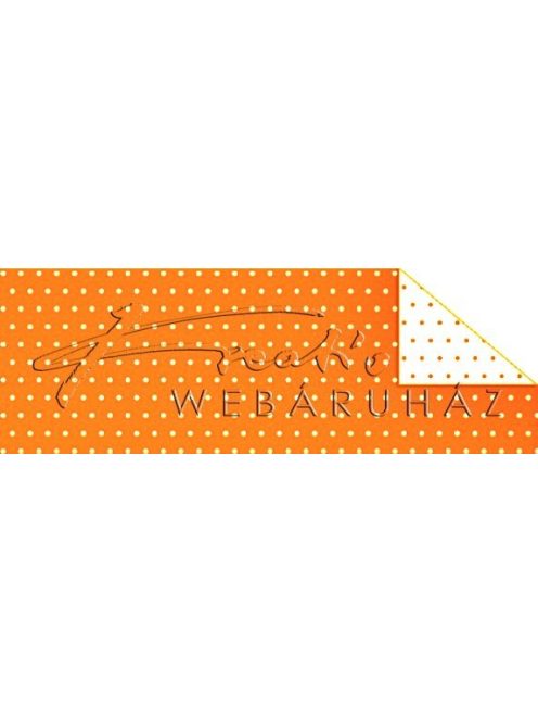 Kartonpapír - Pöttyös, narancs karton, 29,5x20cm, 1 lap