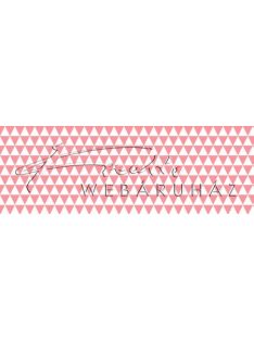  Happy Papír kétoldalas - Pink -fehér, geometrikus háromszögek mintás karton 29,5x20cm, 1 lap