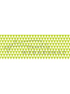   Happy Papír kétoldalas - világos/élénk zöld-fehér, geometrikus háromszögek mintás karton 29,5x20cm, 1 lap