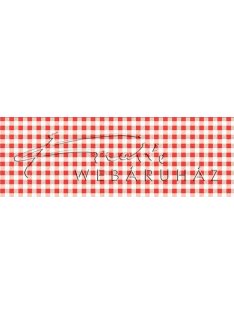   Happy Papír kétoldalas - Kockás, piros karton, 29,5x20cm, 1 lap