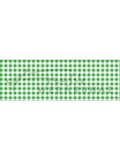  Happy Papír kétoldalas - Kockás közép zöld karton, 29,5x20cm, 1 lap