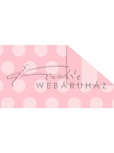   Happy Papír kétoldalas - Rózsaszín Polka pöttyös és csíkos mintás karton, A4, 1 lap